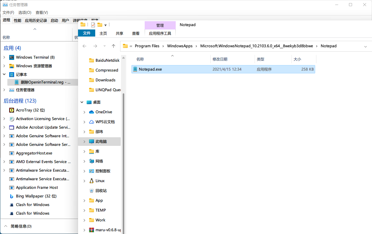 Windows11系统下劫持notepad.exe的方法 想和代码谈谈